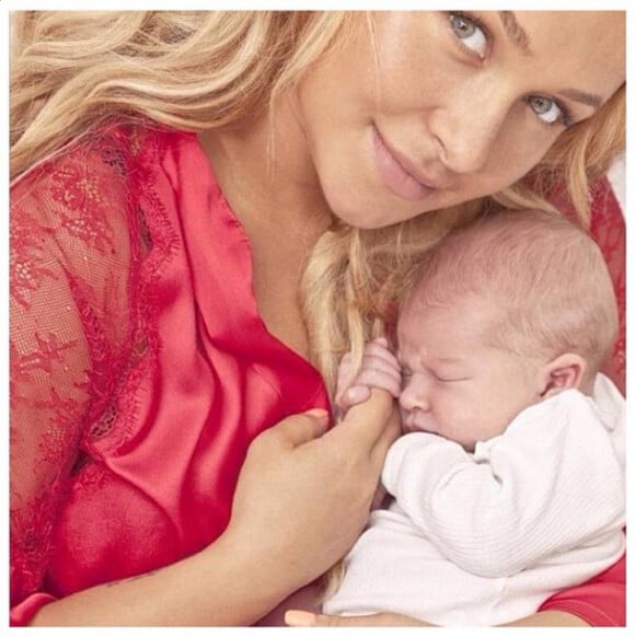 Hayden Panettiere et sa fille Kaya - photo publiée sur le compte Instagram de Wladimir Klitschko le 7 janvier 2015