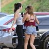 Exclusif - Kendall Jenner et Cara Delevingne sont allées se promener dans le parc Runyon Canyon à Los Angeles. Le 7 janvier 2015