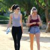 Exclusif - Kendall Jenner et Cara Delevingne sont allées se promener dans le parc Runyon Canyon à Los Angeles. Le 7 janvier 2015