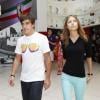 Fernando Alonso et sa dulcinée Dasha Kapustina visite le musée Ferrari le 23 juillet 2012 à Maranello