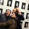 Exclusif - Nicolas Le Riche, Vincent Perez, Clairemarie Osta - Vernissage de l'exposition photo de Vincent Perez à Paris à la Galerie Cinéma rue Saint-Claude à Paris, le 8 janvier 2015.