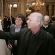  Georges Wolinski et Cabu au minist&egrave;re de la Culture &agrave; Paris le 15 mars 2005 