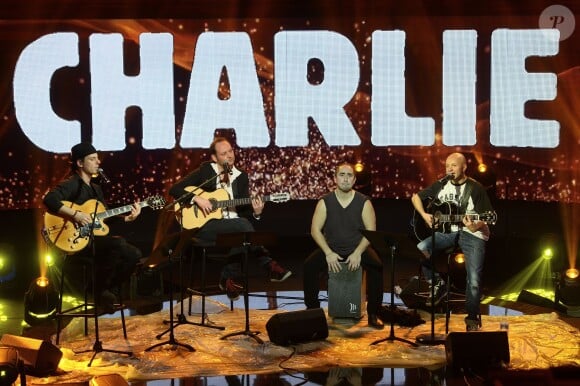 Tryo - Concert "Tous en coeur Pour Charlie" à la Maison de la Radio à Paris le 11 janvier 2014.