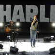 Grand Corps Malade - Concert "Tous en coeur Pour Charlie" à la Maison de la Radio à Paris le 11 janvier 2014.