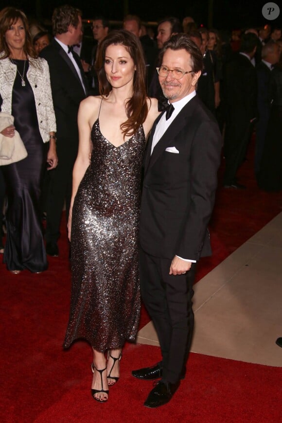 Gary Oldman et sa femme Alexandra Edenborough lors de la 25eme Festival International du film de Palm Springs, le 4 janvier 2014