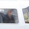 Rihanna quitte Saint-Barthélemy à bord d'un jet privé, le 4 janvier 2015.
