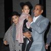 Beyoncé, Jay Z et leur fille Blue Ivy Carter à New York, le 7 décembre 2014.