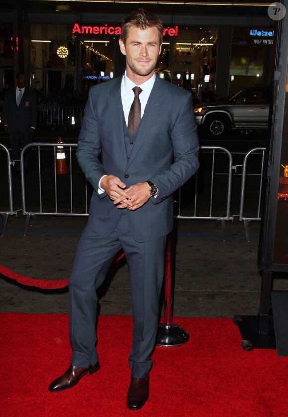 Chris Hemsworth à l' Avant-première du film "Blackhat" à Hollywood, le 8 janvier 2015.  