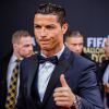 Cristiano Ronaldo lors de son arrivée à la cérémonie du Ballon d'Or 2014 à Zurich, le 12 janvier 2015