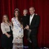 Margaux Deroy, Miss Prestige national 2015 (Miss Prestige Flandre 2014) avec ses parents - Election Miss Prestige national 2015 au "Royal Palace" à Kirrwiller, le 18 janvier 2015.