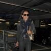 Melanie Brown (Mel B) arrive à l'aéroport Heathrow de Londres. Le 21 janvier 2015 