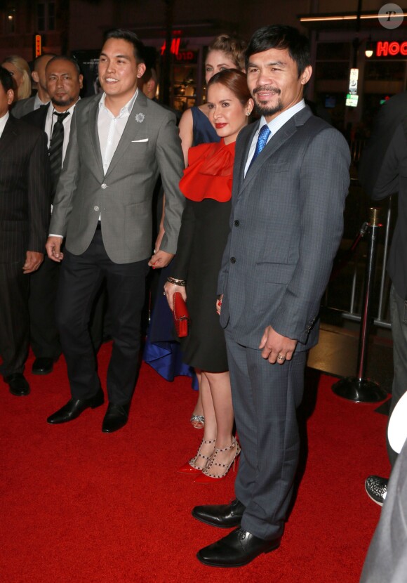 Manny Pacquiao - Première du film "Manny" au TCL Chinese Theatre à Hollywood, le 20 janvier 2015.