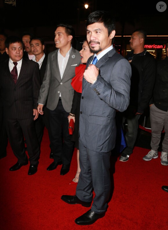 Manny Pacquiao - Première du film "Manny" au TCL Chinese Theatre à Hollywood, le 20 janvier 2015.