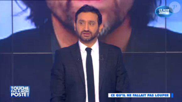 Cyril Hanouna présente Touche pas à mon poste sur D8, le jeudi 22 janvier 2015.