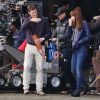 Jamie Dornan et Dakota Johnson sont sur le tournage du film "Fifty Shades Of Grey" à Vancouver, le 14 octobre 2014. Ils retournent certaines scènes, sous les conseils de la réalisatrice Sam Taylor-Johnson.