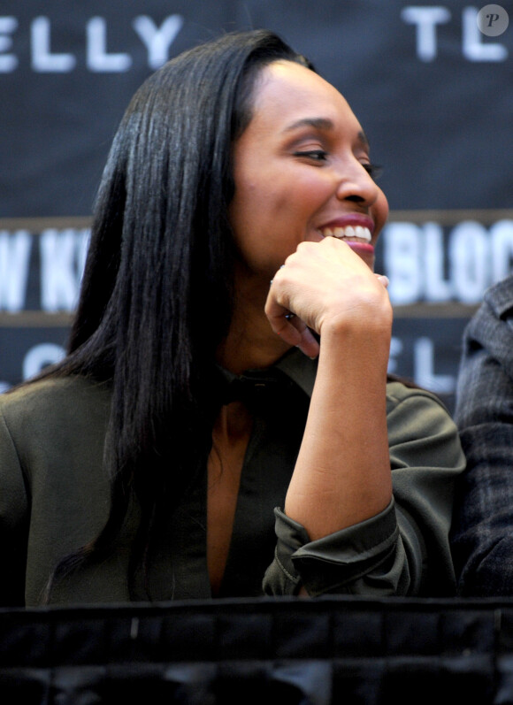 Rozonda "Chilli" Thomas des TLC lors d'une conférence de presse au Madison Square Garden de New York le 20 janvier 2015