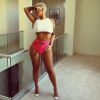 "Ahhh, parfois c'est si dur d'être une bonne meuf", écrit Amber Rose en légende de sa photo ultrasexy. Le 22 janvier janvier 2015.