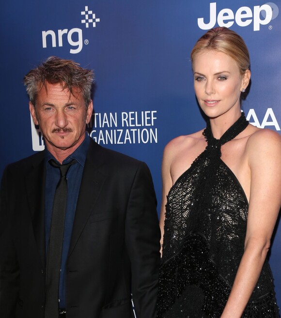 Sean Penn et Charlize Theron à Los Angeles, le 10 janvier 2015