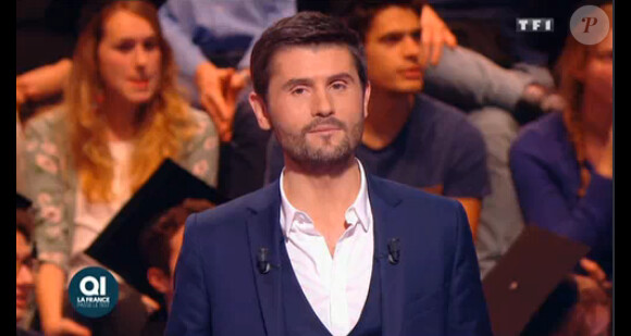 Christophe Beaugrand dans QI, la France passe le test, le 23 janvier 2015 sur TF1.
