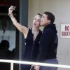 Miley Cyrus et son compagnon Patrick Schwarzenegger, photographiés à la sortie du restaurant Taco Hugo à Studio city le 22 janvier 2015