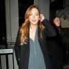 Exclusif - Lindsay Lohan a passé la soirée avec une amie à Londres. Le 21 octobre 2014