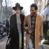 Kendall Jenner fait du shopping avec un ami à Paris, le 24 janvier 2015 