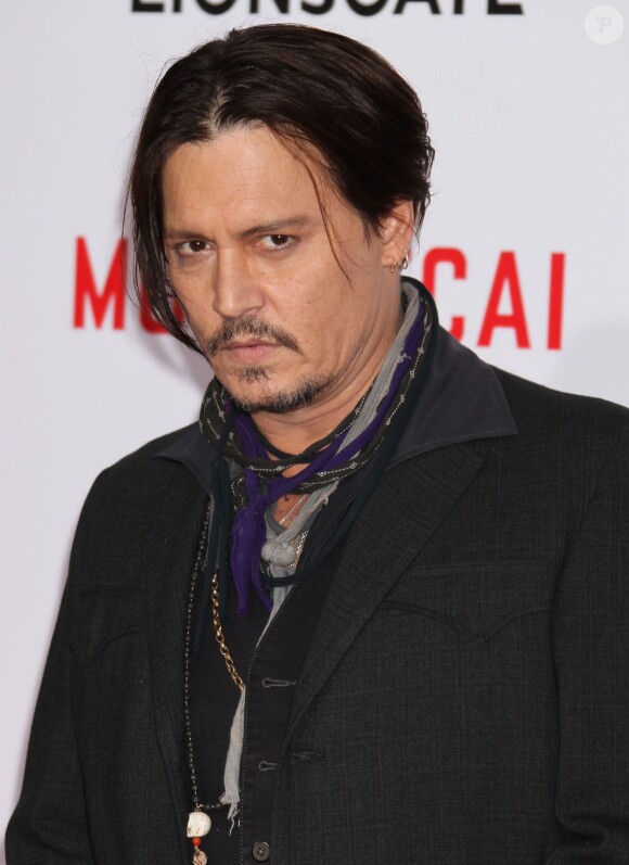 Johnny Depp - Avant-première du film "Mortdecai" à Los Angeles le 21 janvier 2015. 