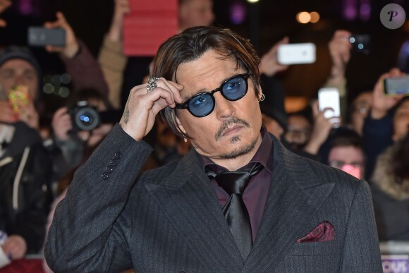 Johnny Depp - Avant-première du film "Charlie Mortdecai" à Londres, le 19 janvier 2015