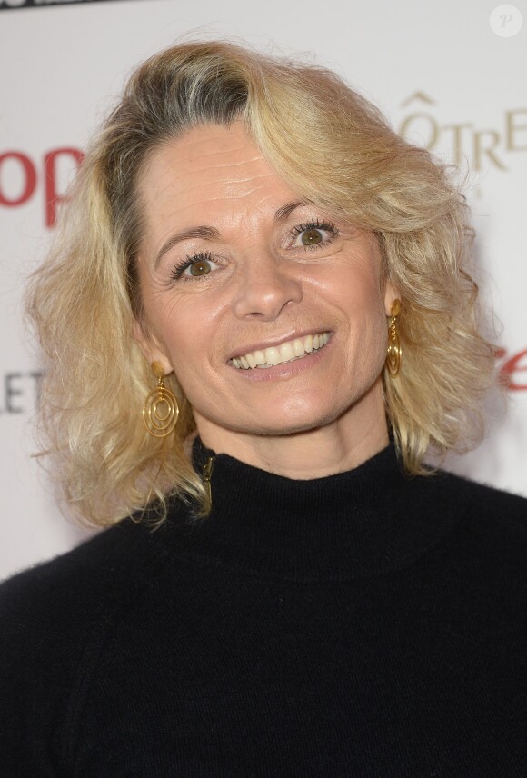Muriel Hermine - Le 94e Prix d'Amérique Opodo à l'Hippodrome de Paris-Vincennes, le 25 janvier 2015.