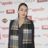 Sofia Essaïdi - Le 94e Prix d'Amérique Opodo à l'Hippodrome de Paris-Vincennes, le 25 janvier 2015.
