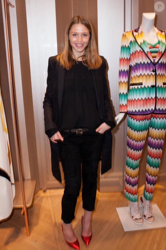Emily Marant lors de l'inauguration de la nouvelle boutique Missoni, au 219 rue Saint-Honoré à Paris, le 27 janvier 2015. 