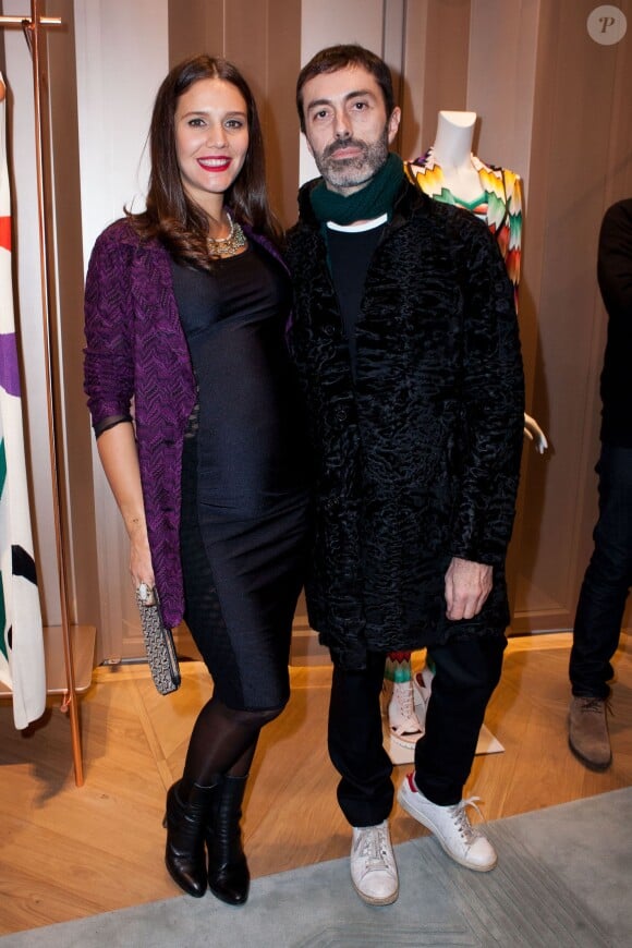 Margherita Missoni et Giambattista Valli lors de l'inauguration de la nouvelle boutique Missoni, au 219 rue Saint-Honoré à Paris, le 27 janvier 2015. 