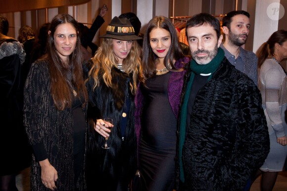 Tatiana Santo Domingo, Margherita Missoni et Giambattista Valli lors de l'inauguration de la nouvelle boutique Missoni, au 219 rue Saint-Honoré à Paris, le 27 janvier 2015.   