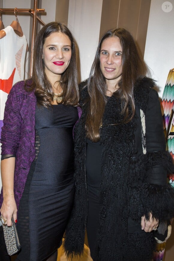 Margherita Missoni enceinte et Tatiana Santo Domingo (Casiraghi), enceinte lors de l'inauguration de la nouvelle boutique Missoni, au 219 rue Saint-Honoré à Paris, le 27 janvier 2015. 