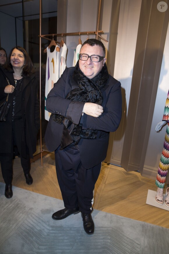Alber Elbaz  lors de l'inauguration de la nouvelle boutique Missoni, au 219 rue Saint-Honoré à Paris, le 27 janvier 2015. 