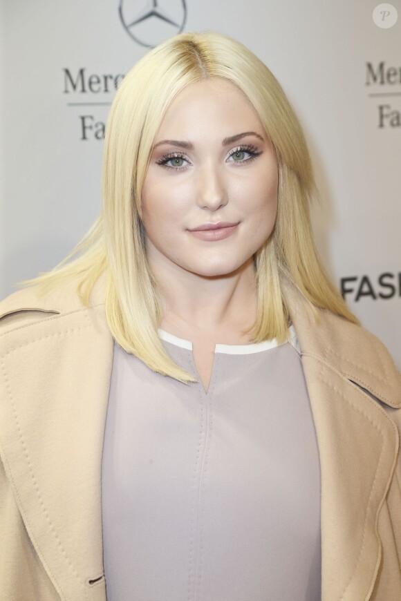 Hayley Hasselhoff au défilé Marc Cain pendant la Mercedes-Benz Fashion Week à Berlin le 10 juillet 2014.
