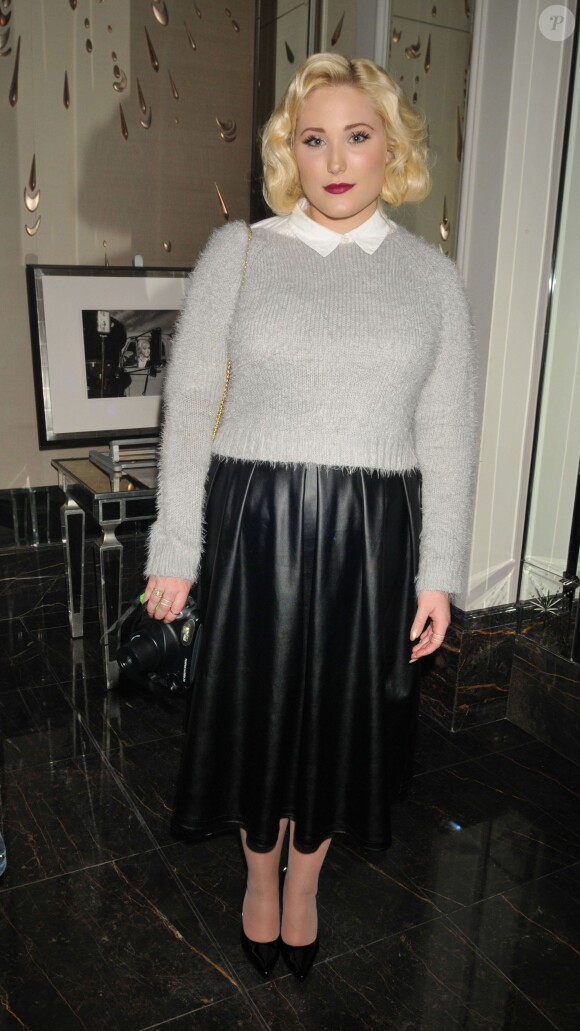 Hayley Hasselhoff (La fille de David Hasselhoff) au Vernissage de l'exposition de photographies de Marilyn Monroe "Cocktails with Marilyn" à Londres. Le 20 février 2014 