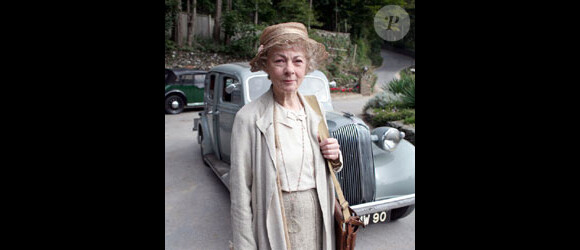 Geraldine McEwan, sur le tournage de Miss Marple en 2004.