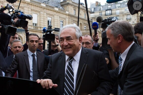 Dominique Strauss-Kahn devant le Sénat à Paris le 26 juin 2013.