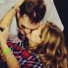 Gisele Bündchen et Tom Brady lors du Super Bowl qui se disputait à Gendale dans l'Arizona, photo publiée sur son compte Instagram le 1er février 2015