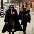  Kim et Khloe Kardashian dans les rues de Los Angeles, le 30 janvier 2015 