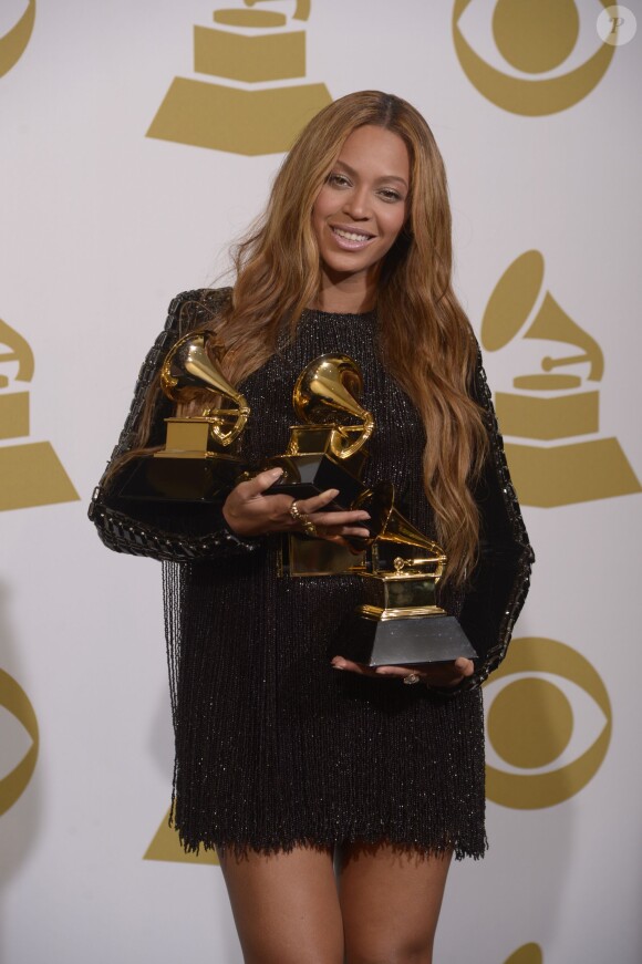 Beyoncé a remporté trois prix lors de la 57e édition des Grammy Awards, le 8 février 2015 à Los Angeles.