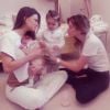 Claudia Galanti avec sa petite Indila après sa naissance en mars 2014. Le top paraguayen et son ex-compagnon Arnaud Mimran ont été confrontés à la mort de leur bébé, leur troisième enfant, dans la nuit du 2 au 3 décembre 2014... Photo Instagram.
