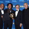 Paris Barclay, Alejandro Gonzalez Inarritu, Steven Spielberg et Alfonso Cuaron - Photocall du Directors Guild of America (DGA) Awards à Los Angeles le 7 février 2015