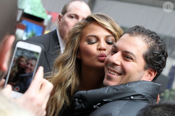 Model Chrissy Teigen attends Sport Illustrated Swimsuit event at Herald Square in New York City, NY on February 10, 2015. Photo by Charles Guerin/ABACAPRESS.COM11/02/2015 - New York City