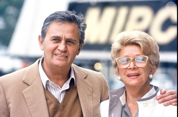 Roger Hanin et sa défunte épouse Christine Gouzé Rénal en 1987.