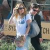 Exclusif - Drew Barrymore avec son mari Will Koppleman et leur fille Olive en famille à Los Angeles, le 23 janvier 2015. 