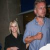 Jessica Simpson et son mari Eric Johnson arrivent à l'aéroport de LAX à Los Angeles, le 1er octobre 2014 
