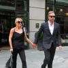 Jessica Simpson et son mari Eric Johnson dans les rues de New York, le 30 septembre 2014.