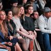 Beyoncé Knowles, Kim Kardashian, Anna Wintour, Virginia Smith, Hailey Baldwin et Russell Simmons assistent au défilé YEEZY SEASON 1 (adidas Originals x Kanye West) au Skylight Clarkson Square. New York, le 12 février 2015.